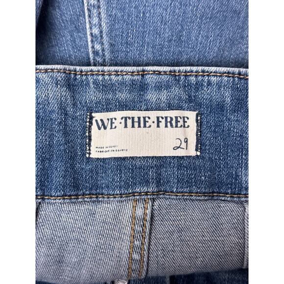 Free People Jeans 29 Womens Jayde High Rise Flare Leg Raw Hem - Picture 6 of 7